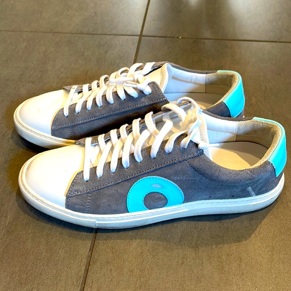 Oliver Cabell Gray and Blue Sneakers